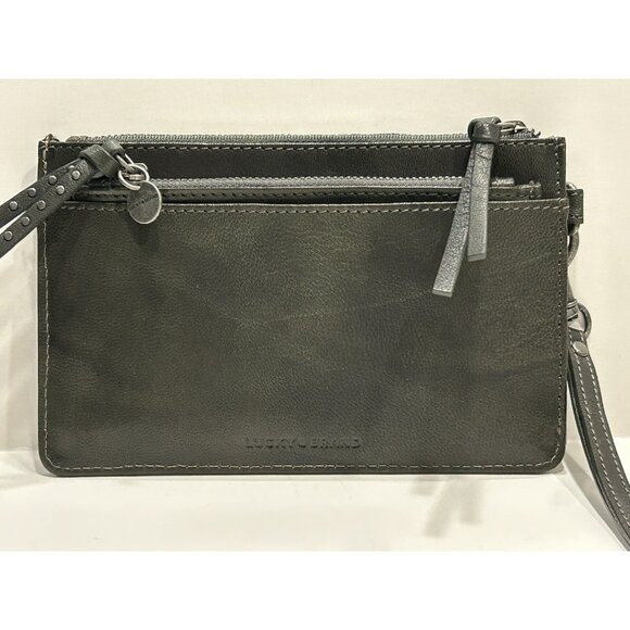Lucky Brand Wristlet w/ Credit Card Holder Insert  7 1/4 x 4 3/4 inches PREOWNED - Picture 6 of 16